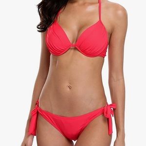 NWOT Push-Up Red Bikini